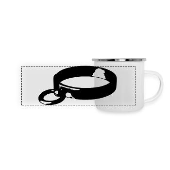 Ring of O. - Slavecollar - Panorama Emaille-Tasse - Weiß - Vorne