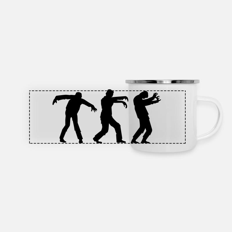 zombies - Panoramic Camper Mug - white