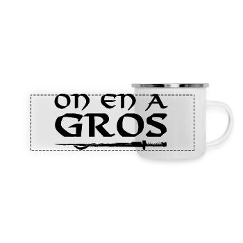 We have a lot of it. - Panoramic Camper Mug - white - Front