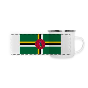 Dominique - Mug panoramique émaillé - blanc - Devant