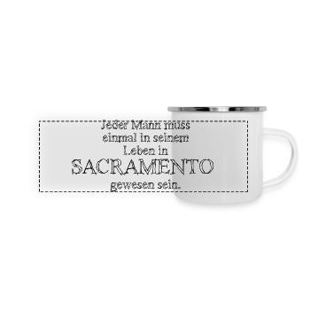 Sacramento Black - Panoramic Camper Mug - white - Front