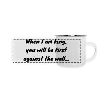 Paranoid Android - Rock - Punk - Panorama Emaille-Tasse - Weiß - Vorne