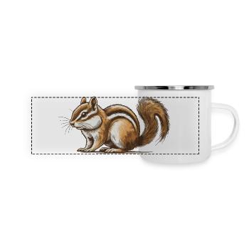 Chipmunk - Panoramic Camper Mug - white - Front