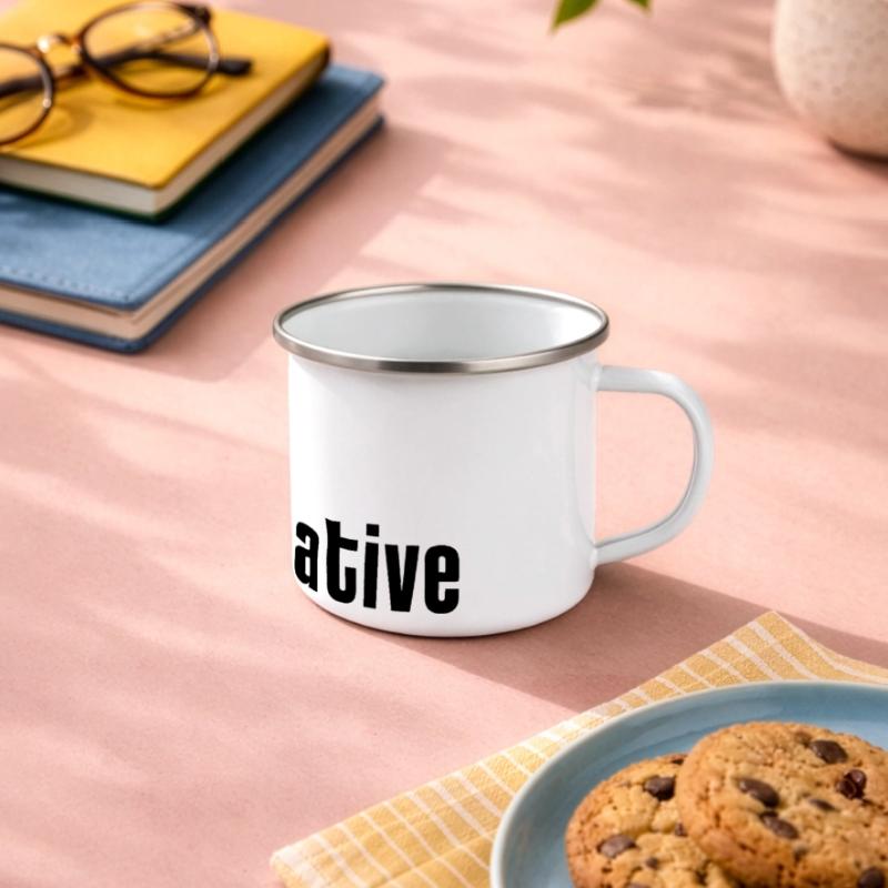 Pas question que ce soit créatif Mug panoramique émaillé