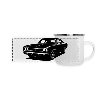 Muscle Car - Panoramic Camper Mug - white - Front