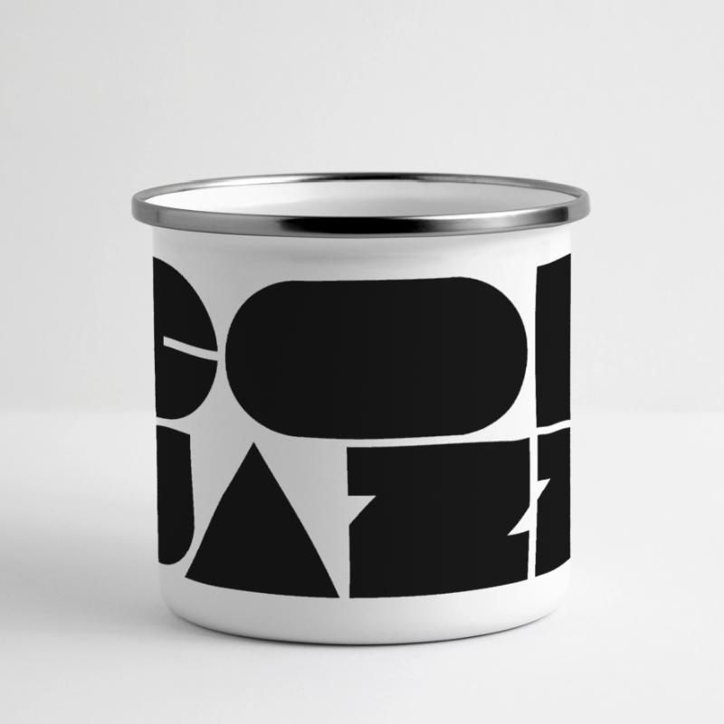 Bold cool jazz logo design Panoramic Camper Mug