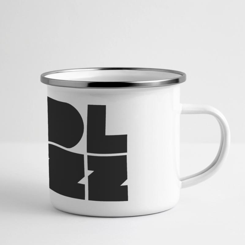 Bold cool jazz logo design Panoramic Camper Mug