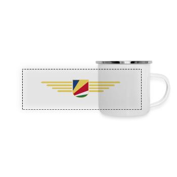 Seychelles fans: T-shirts for island dreams - Panoramic Camper Mug - white - Front