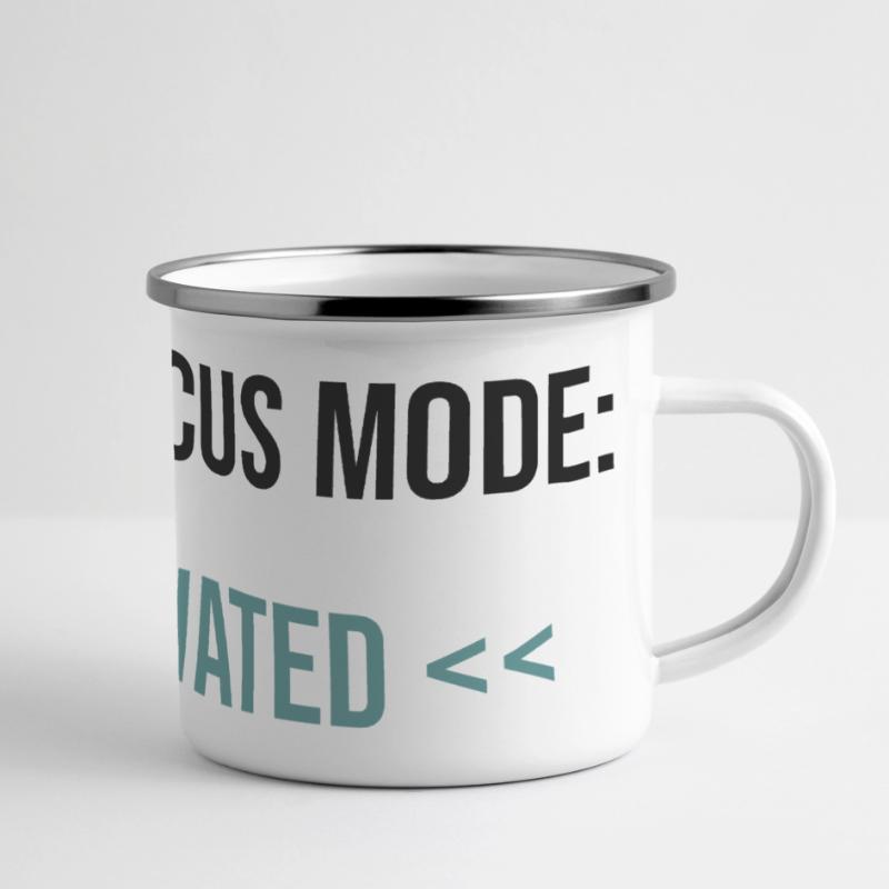 Mode Hyper-Focus : Activé - Déclaration Mug panoramique émaillé