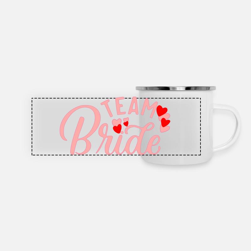 Team Bride - Panoramic Camper Mug - white