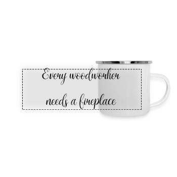 arborists john carpenter tshirts john carpenter - Panorama Emaille-Tasse - Weiß - Vorne