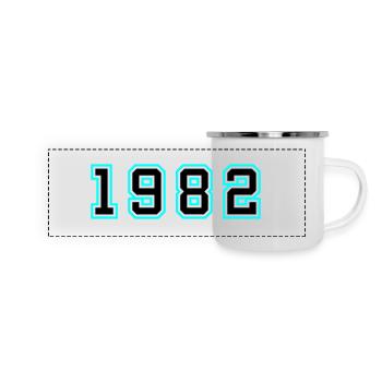 1982 Year Birthday - Panoramic Camper Mug - white - Front