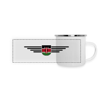 Nairobi Design für Kenia-Liebhaber - Panorama Emaille-Tasse - Weiß - Vorne