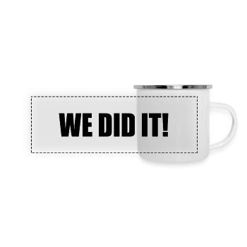 We did it - Panoramic Camper Mug - white - Front