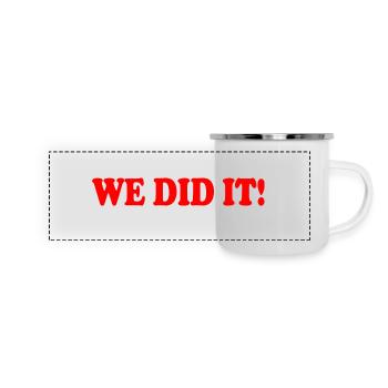We did it - Panoramic Camper Mug - white - Front