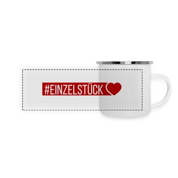 One-of-a-kind heart - Panoramic Camper Mug - white - Front