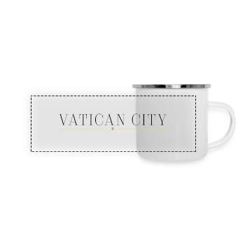 Vatican City Style Design T-Shirt - Panoramic Camper Mug - white - Front
