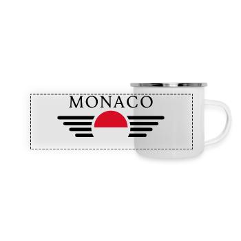 Monaco Still T-Shirt - Panoramic Camper Mug - white - Front