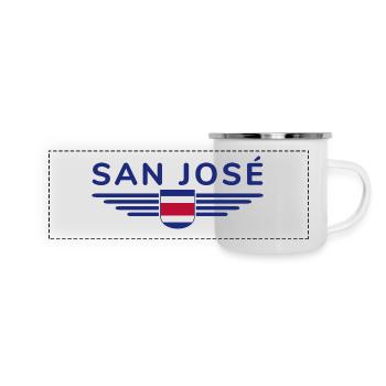 San José T-Shirt – Costa Rica Vibes - Panoramic Camper Mug - white - Front
