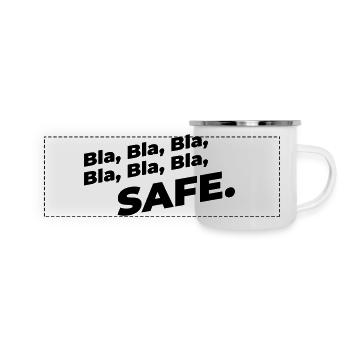 Safe - Panorama Emaille-Tasse - Weiß - Vorne