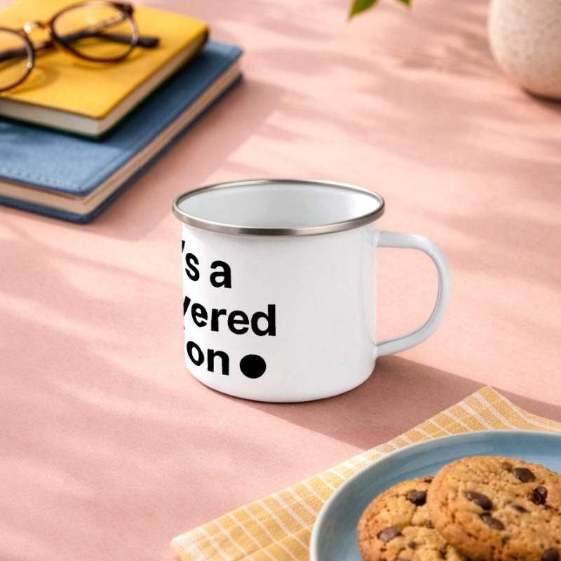 C’est une question riche et complexe Mug panoramique émaillé