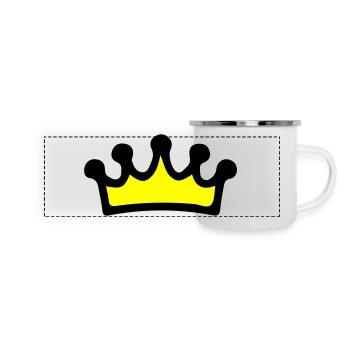 Crown Symbol - Panoramic Camper Mug - white - Front