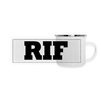 Rif - Mug panoramique émaillé - blanc - Devant