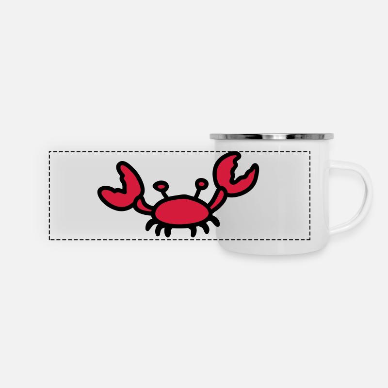 Cancer - Mug panoramique émaillé - blanc