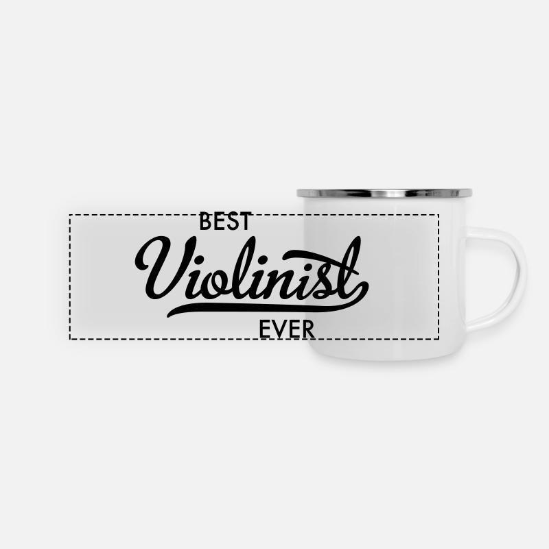Violinist - Panoramic Camper Mug - white