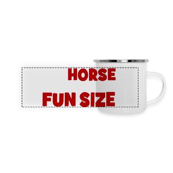 Pony - Panorama Emaille-Tasse - Weiß - Vorne