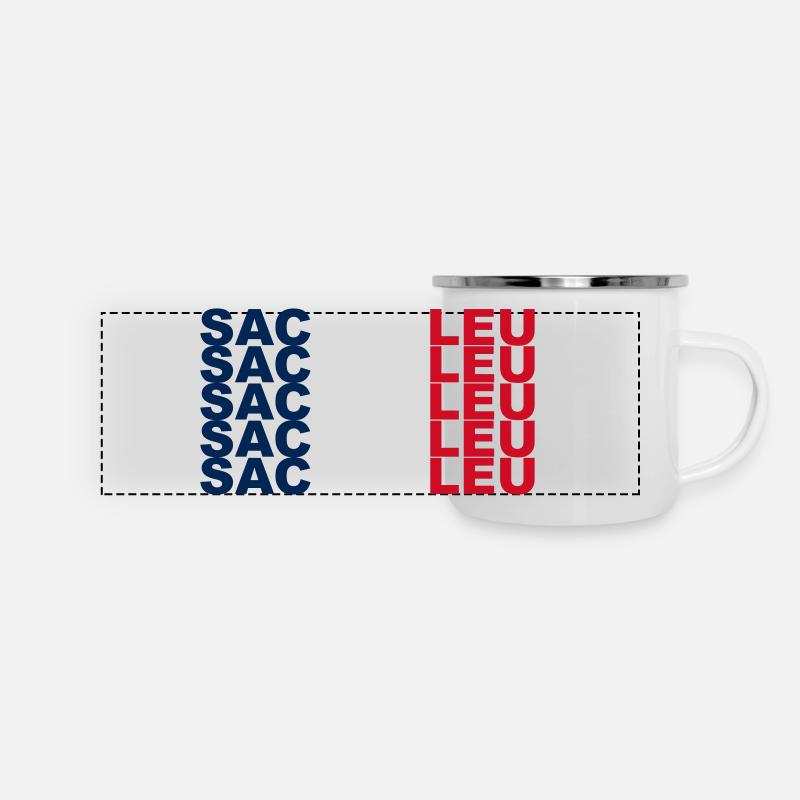 Sacrebleu - Mug panoramique émaillé - blanc
