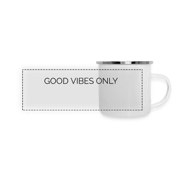 Bonne ambiance - Mug panoramique émaillé - blanc - Devant