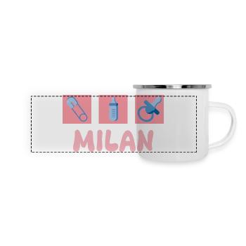 Pacifier Milan - Panoramic Camper Mug - white - Front