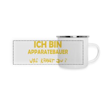 Constructeur d’appareils comme profession - Mug panoramique émaillé - blanc - Devant