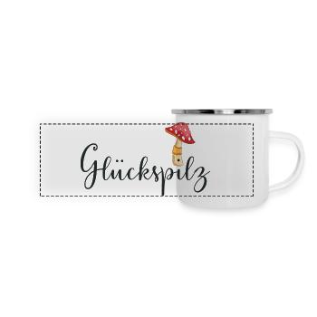 Lucky devil - Panoramic Camper Mug - white - Front