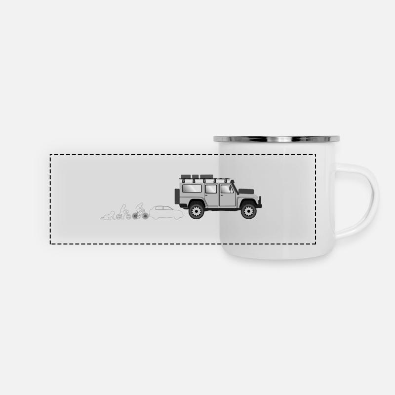Evolution Landi 2 - Panoramic Camper Mug - white