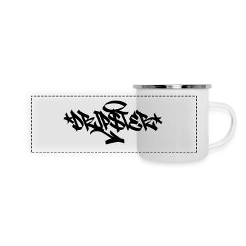 Tropfster-Tag - Panorama Emaille-Tasse - Weiß - Vorne
