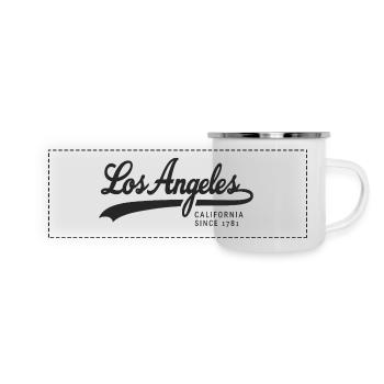 Los Angeles Limited Edition Since 1781 - Panorama Emaille-Tasse - Weiß - Vorne