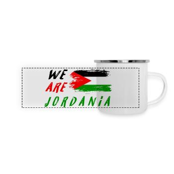 nous sommes la Jordanie - Mug panoramique émaillé - blanc - Devant
