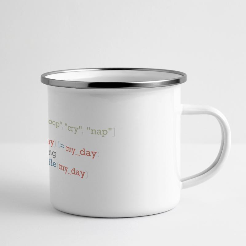Drôle de code python sur la vie quotidienne, bébé Mug panoramique émaillé