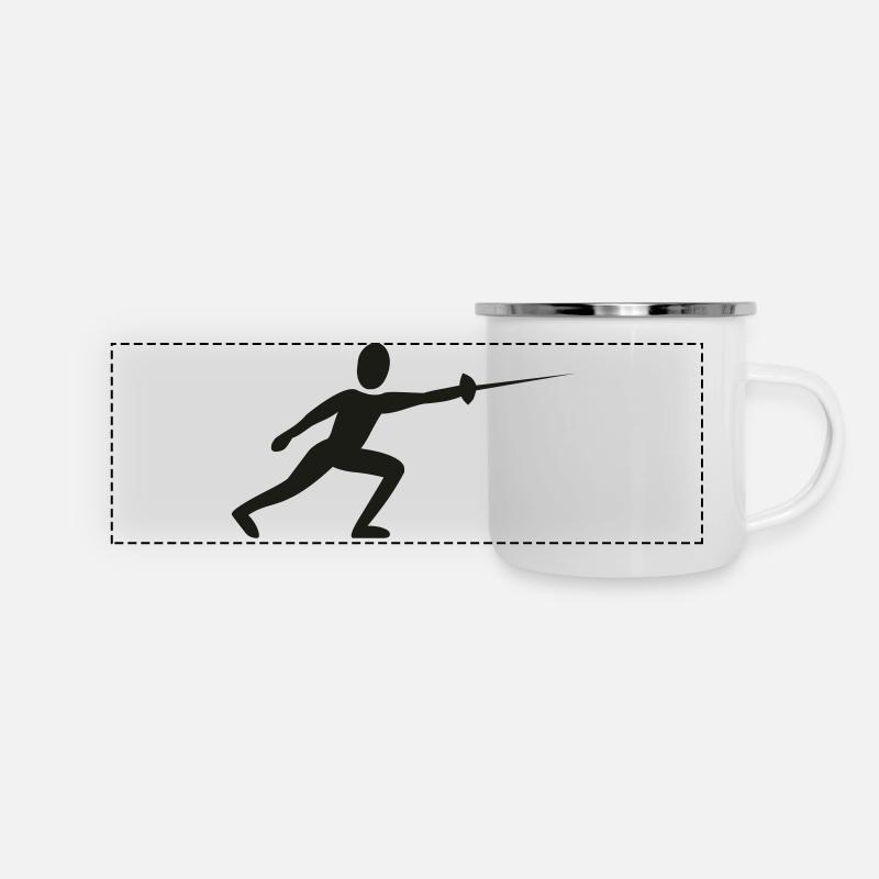 Fencer - Panoramic Camper Mug - white