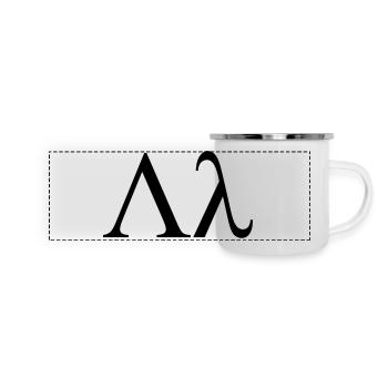Lambda griechischen Buchstaben Bruderschaft von - Panorama Emaille-Tasse - Weiß - Vorne