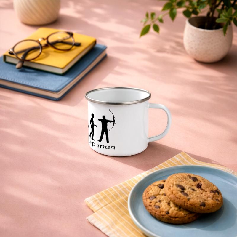 Panorama Emaille-Tasse