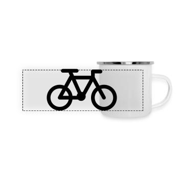 Bike, Rad, Fahrrad, Bici - Panoramic Camper Mug - white - Front