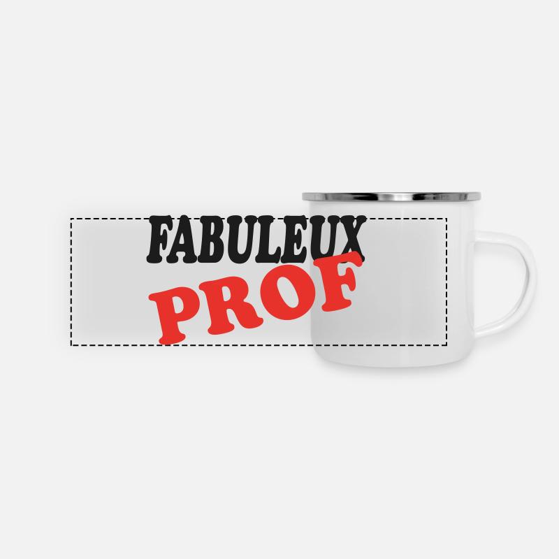 FABULEUX PROF - Mug panoramique émaillé - blanc