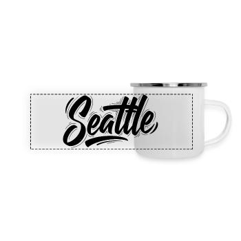 Seattle - Panoramic Camper Mug - white - Front