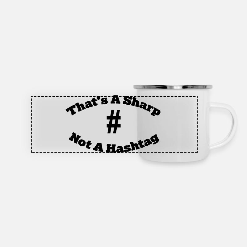 That's a sharp not a hashtag - Mug panoramique émaillé - blanc