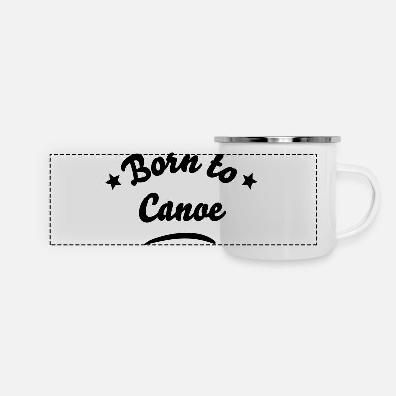 born to canoe 01 - Panoramic Camper Mug - white