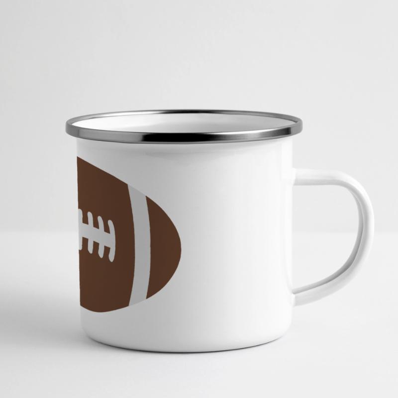 Ballon de Rugby Mug panoramique émaillé
