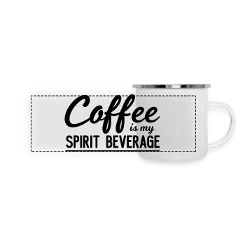 Coffee Is My Spirit Beverage - Panoramic Camper Mug - white - Front